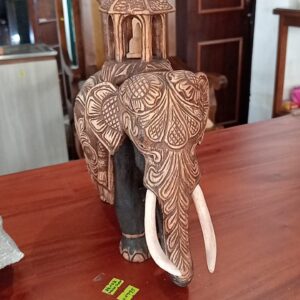 carvings wood elephants srilanka tusker
