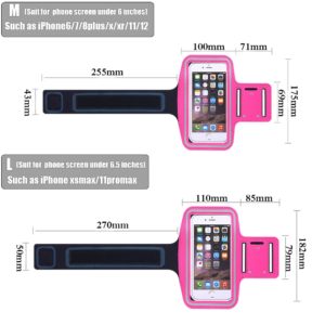 4 6.5 inch waterproof arm bag running bags men women armbands touch screen cell phone arms band phone case sports accessory