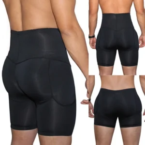 mens boxers underwear black padded butt enhancer booty booster molded boyshort underwear boxer s 3xl