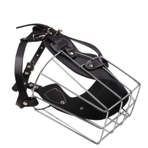 benepaw anti bite large dog muzzle wire basket metal mask adjustable leather straps pet mouth cover german shepherd pitbull