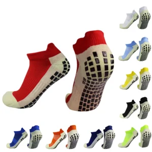 new football socks non slip silicone sole professional competition grip sports accessories men women soccer socks