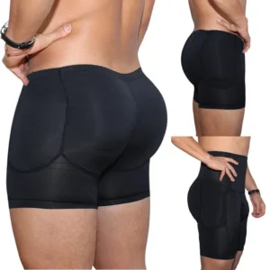 mens boxers underwear black padded butt enhancer booty booster molded boyshort underwear boxer s 3xl