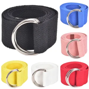 tactical canvas men belt high quality unisex double ring buckle waistband casual canvas female belt fabric for jeans