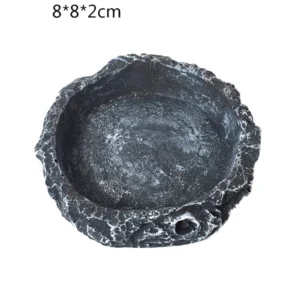 new pet bowls for gecko snakes lizard feeding resin reptile tortoise water dish food bowl toy amphibians pet accessories