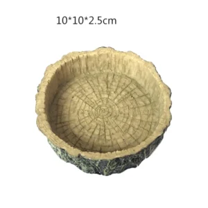 new pet bowls for gecko snakes lizard feeding resin reptile tortoise water dish food bowl toy amphibians pet accessories