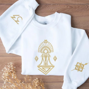 clair obscur expedition 33 sweater elegant gold line embroidered shirt gift for gamer sweatshirt streetwear 2025 women men topa