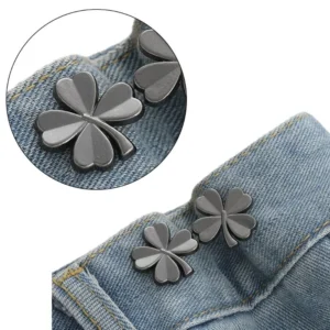 y5gc shamrock brooches pin dress clip women waist tighten buckle clothing accessory