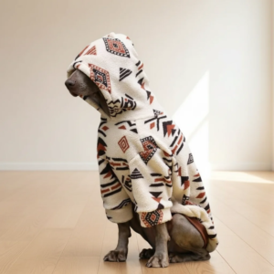 autumn winter large dog sherpa fleece clothes warm anti shedding roman rhombus dog sweatshirt stylish thickened big dog apparel