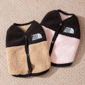 maltese plush vest winter dog clothes warm yorkshire two legged fleece jacket trendy pet apparel with traction buckle