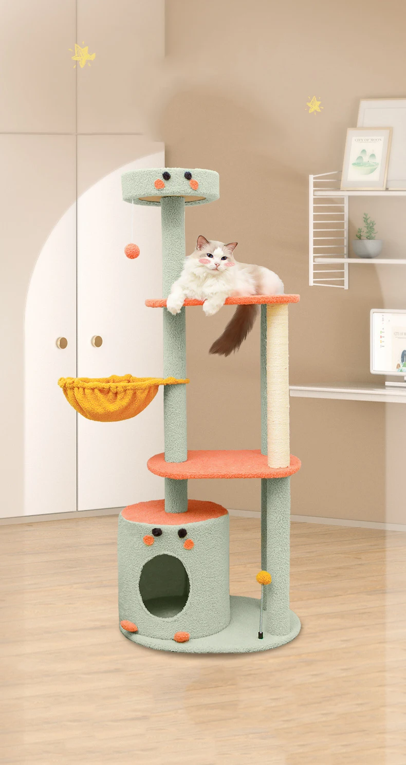 manufacturer wholesale cute design scratcher cat climbing tree