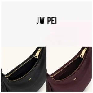 2026 original brand jw pei women's half moon crossbody bag leather shoulder bag trendy lady underarm purse handbag travel wallet