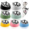 pet bowls dog food water feeder stainless steel pet drinking dish feeder cat puppy feeding supplies small dog accessories