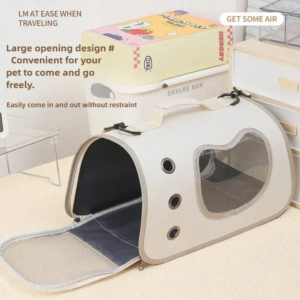 portable foldable breathable pet carrier bag lightweight for small dogs cats outdoor cat kitten shoulder carrying bag.