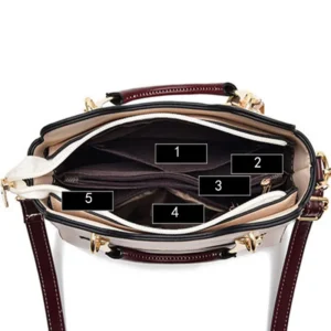 woman shoulder bag large capacity handbag for women crossbody bag lychee pattern portable bucket bag ladies messenger bags