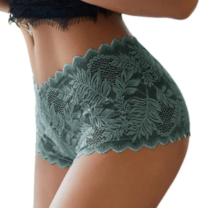 1pc women's sexy see through lace lingerie boxers shorts knickers underwear female briefs panties plus size