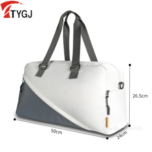 ttygj women men golf handbag large capacity independent shoe area sports bags lightweight golf crossbody backpack