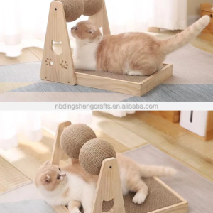 pet cat scratcher board cat l shaped vertical non falling sisal grinding claw corrugated paper/cat tree