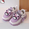 anime cartoon children's sneakers kuromi autumn and winter new kawaii dad shoes sanrio breathable comfortable and fashionable