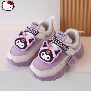 anime cartoon children's sneakers kuromi autumn and winter new kawaii dad shoes sanrio breathable comfortable and fashionable