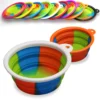 dog bowl silicone pet dog feeder bowls travel dogs cats supplies feeding food water container folding pet accessories