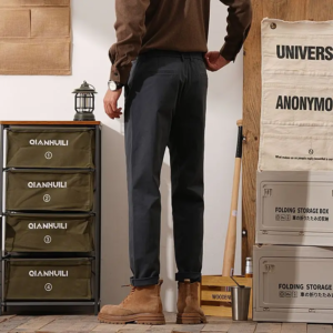 autumn winter men's casual pants business straight elastic trouser y2k brand fashion korean clothing work cargo pants streetwear