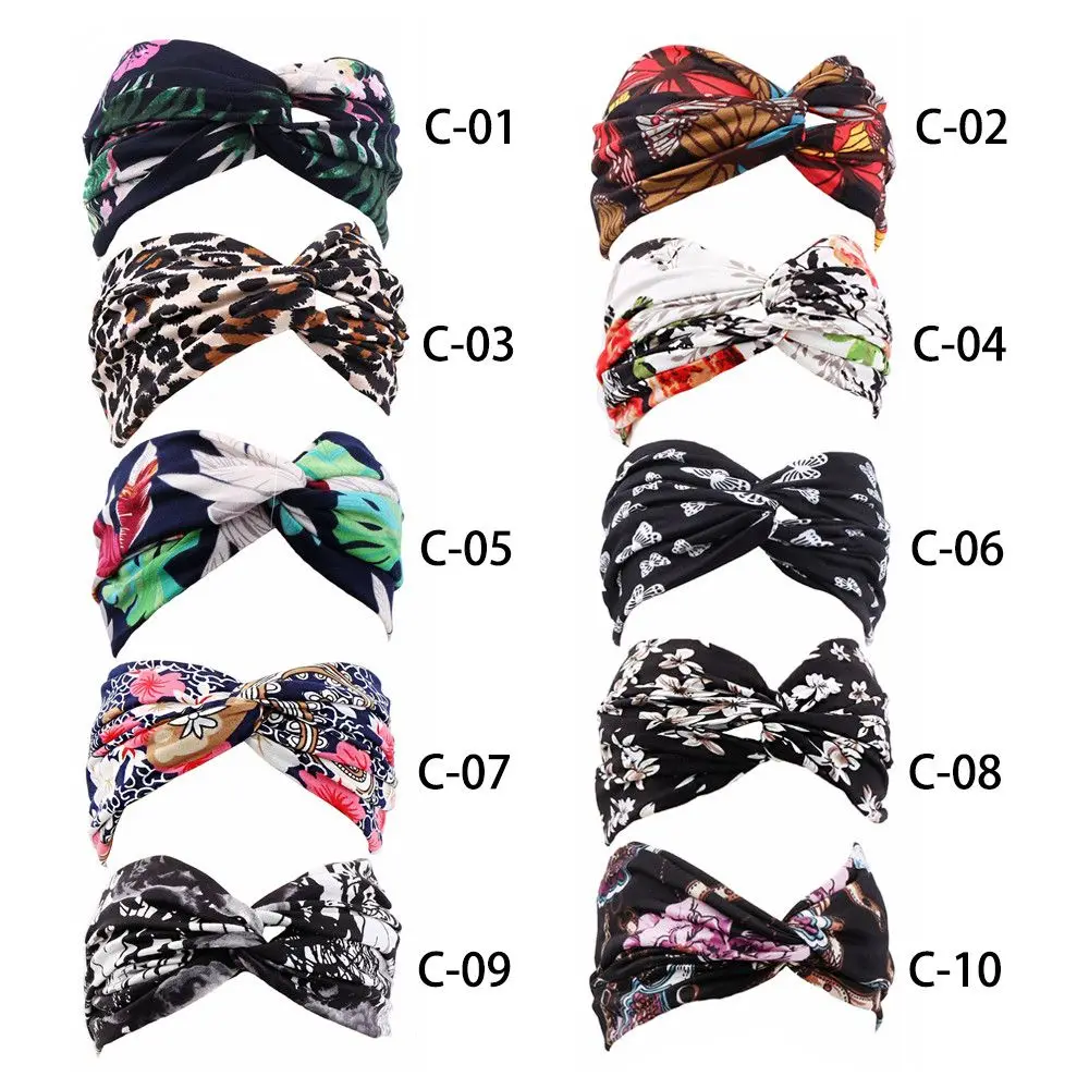 criss cross headwear sports turban elastic women headbands hair bands head wrap hair accessories