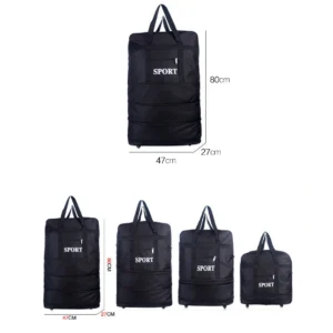 air checked bag luggage travel universal wheel foldable moving storage oxford waterproof packing cubes