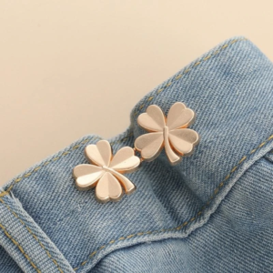 y5gc shamrock brooches pin dress clip women waist tighten buckle clothing accessory