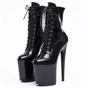 stripper 8" platform lace up cтрипы pole dance ankle high boots in stock fast shipping size36 43
