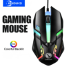 usb wired mouse rgb colorful mosue e sports gaming mouse wired office mouse mice for pc desktop laptop computer windows ios