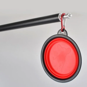 foldable portable travel feeding bowls, eco friendly silicone pet dog cat food and water feeder, food container accessories