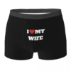 men's valentine's day i love my wife i heart my husband underwear humor boxer shorts panties homme mid waist underpants s xxl
