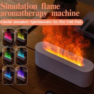 home deco humidifier 7 color flame aroma ddiffuser portable 3d fire flame volcano aromatherapy essential oil diffuser for home