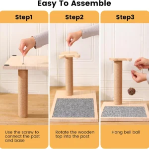 2025 stylish classic cat furniture scratcher tree comfort and entertainment combined eco friendly wood material