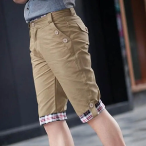 summer men shorts color block plaid surf board shorts beachwear trousers korean style pockets casual slim fit short jeans