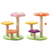 flower scratch post cat scratcher vertical with interactive ball cute kitten cat tree sisal rope scratching pole for cat