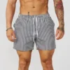 men‘s and women's y2k striped shorts, pajamas, underwear, casual wear, summer beach shorts, wide leg boxer shorts, boys' shorts