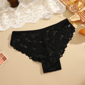 women lace floral panties hollow out underwear sexy low waist solid briefs girls breathable lingerie comfortable pants s xl
