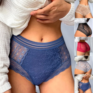 women sexy lace see through high waist briefs female underwear seamless knickers lingerie elastic soft panties sexy accessories