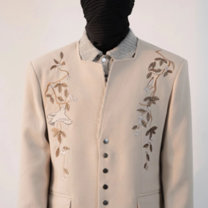 men's 2025 winter new light luxury high end tailored coats embroidered suit jackets long sleeve stylish men's fashion blazers