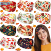 thanksgiving maple leaf pumpkin candy pattern women yoga headband running sweatband sports headband thanksgiving accessories