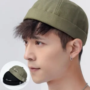 bocca embroidery hip hop hats fashion versatile melon caps beanies caps vintage brimless hat skullies cap beanie hats men women