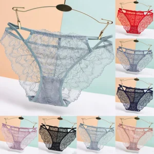 women see though panties lace floral briefs sexy mesh sheer underwear girl thongs breathable underwear thin comfort lingerie