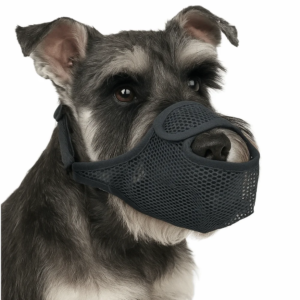 breathable mesh dog muzzle adjustable strap scavenging prevention dog mouth cover long mouth anti bite pet mouth mask large dogs