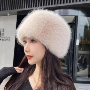 faux fox fur bucket hat for women women's winter snow ski cap thicken cold panama cap windproof russian hat bonnet bomber hat