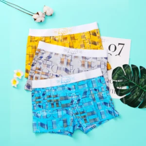 men's underwear, pure cotton boxer shorts, breathable and loose four cornered pants, trendy and personalized arlo shorts, plus s