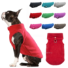dog sweater cat fleece vest soft dog jacket with leash d ring winter warm coat puppy clothes for dogs cats chihuahua apparel