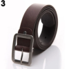 faux leather belt men solid color fashion men's buckle waist strap business casual gift classice vintage high qualit men belt