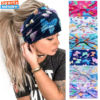 butterfly print sports headband women pilates yoga hair bands elastic head band sweat band running headband hair accessories
