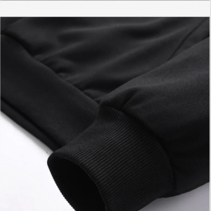 thickened men's hooded long sleeved hoodie jacket with added velvet, loose and fashionable pullover, new autumn and winter style